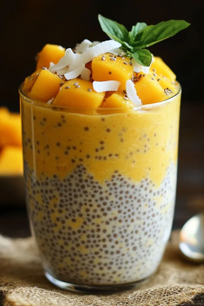 Mango Chia Pudding Cups Recipe