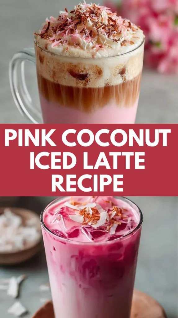 Pink Coconut Iced Latte Recipe
