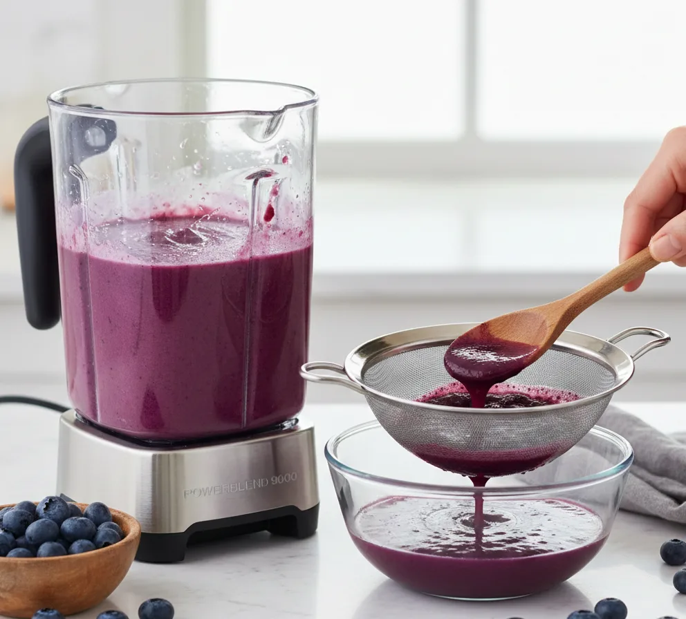 Puree the Blueberries