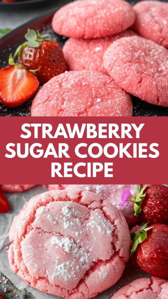 Strawberry Sugar Cookies Recipe