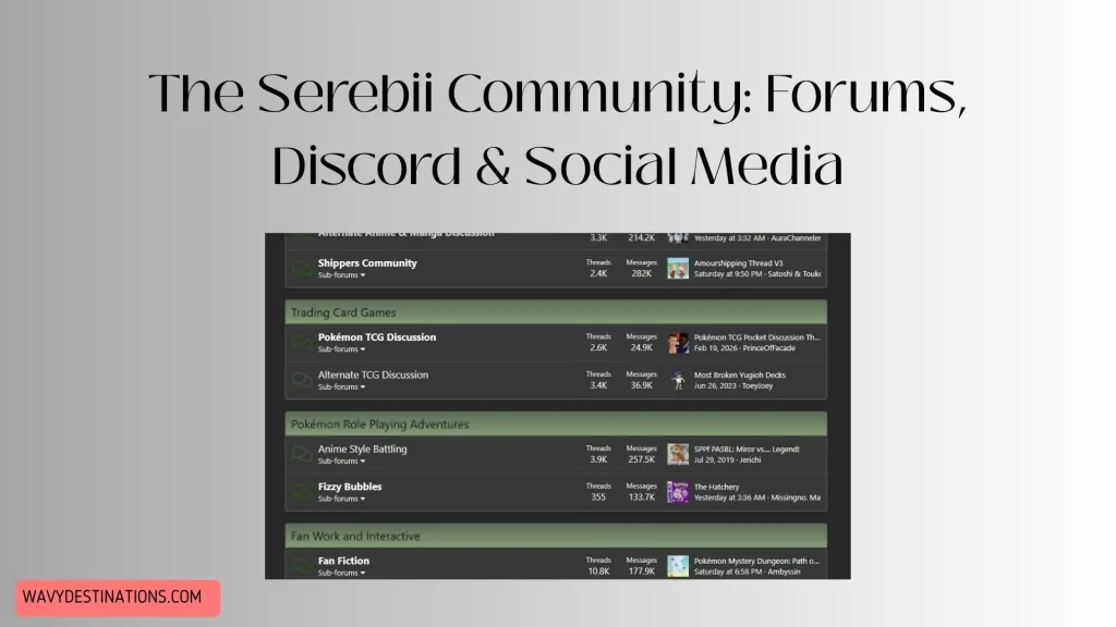 The Serebii Community: Forums, Discord & Social Media