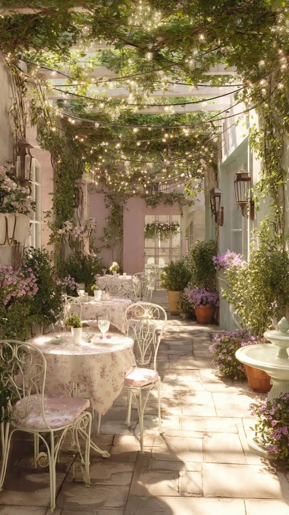 10 Best ACNH Restaurant Ideas to Transform Your Island 5 Outdoor Garden Bistro ACNH Restaurant