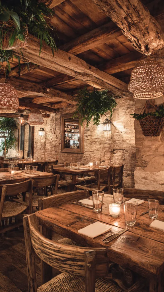 Rustic Farmhouse Restaurants Design