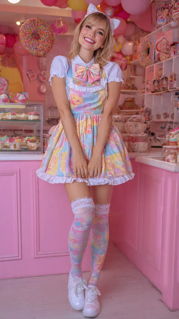 The Whimsical Pastel Anime Maid Cafe