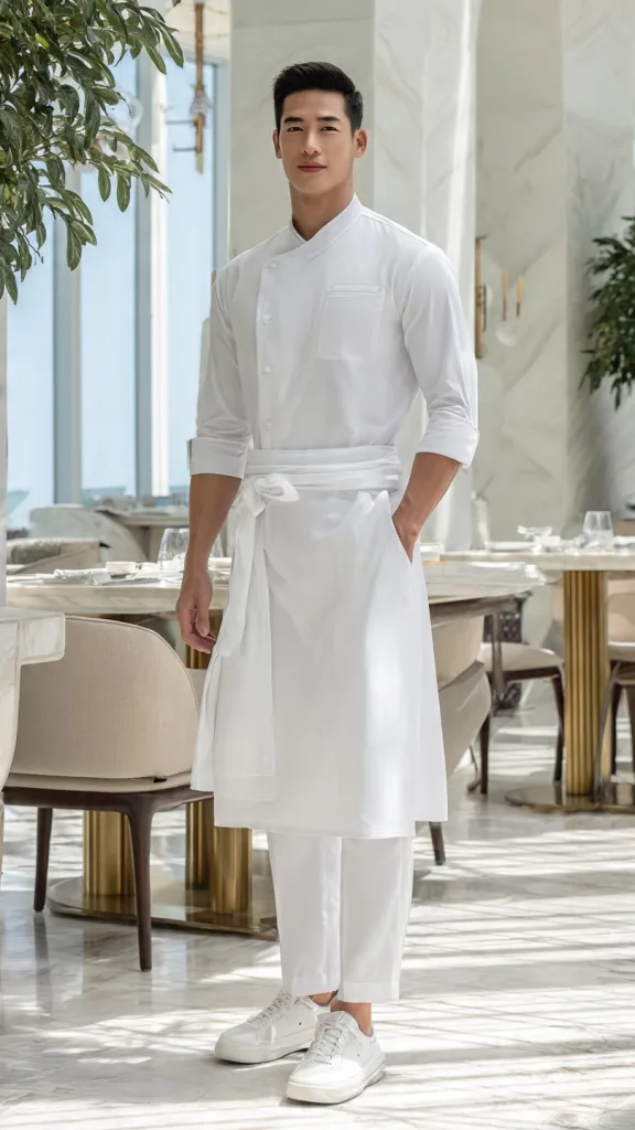 Luxury All-White Uniform