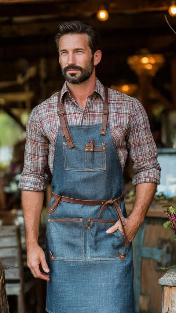 Rustic Farmhouse Style Waiter Outfit Restaurants
