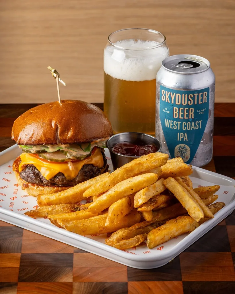 Classic Cheeseburger with Crispy Fries
