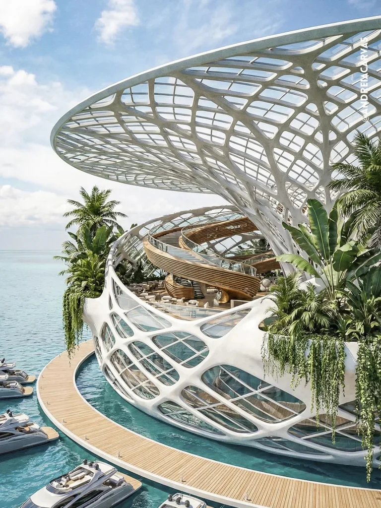 Floating Garden Modern Restaurants