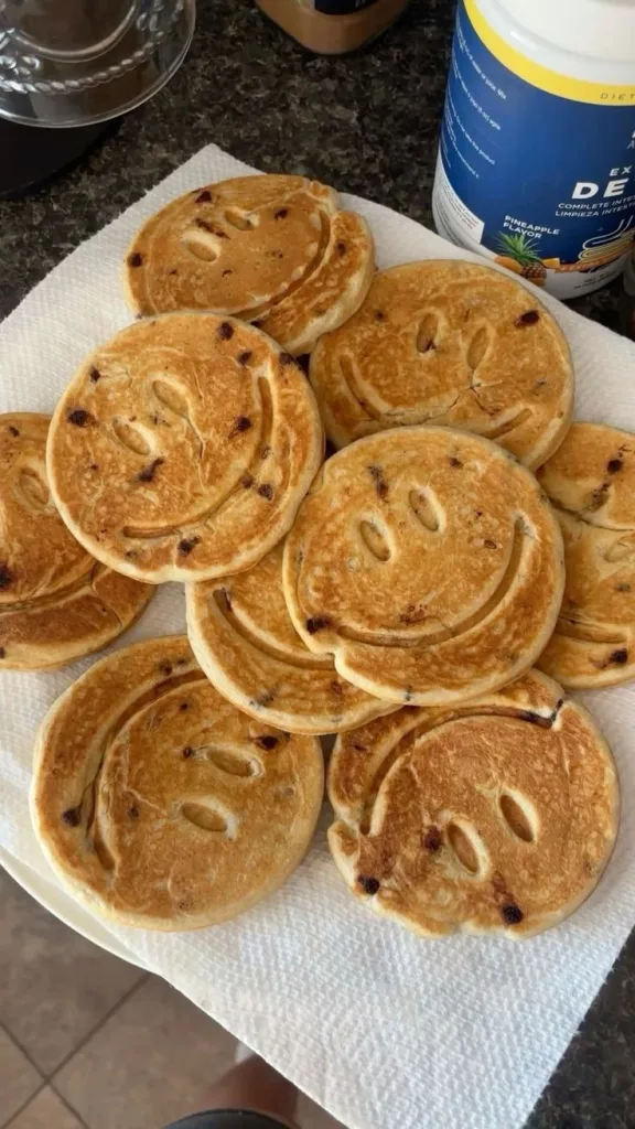 Smiley Face Breakfast Waffles