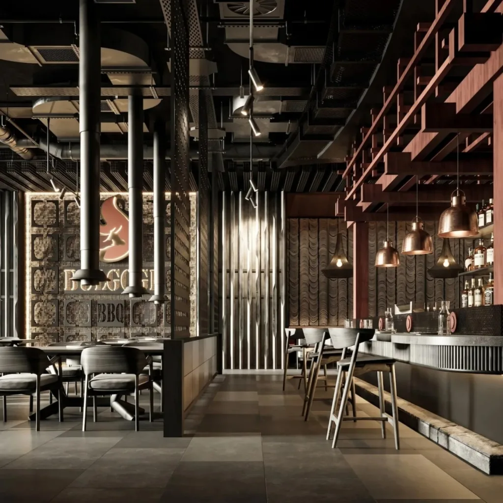 10 Creative Restaurant Aesthetic Ideas That Turn First-Time Visitors Into Regulars 1 Industrial Chic