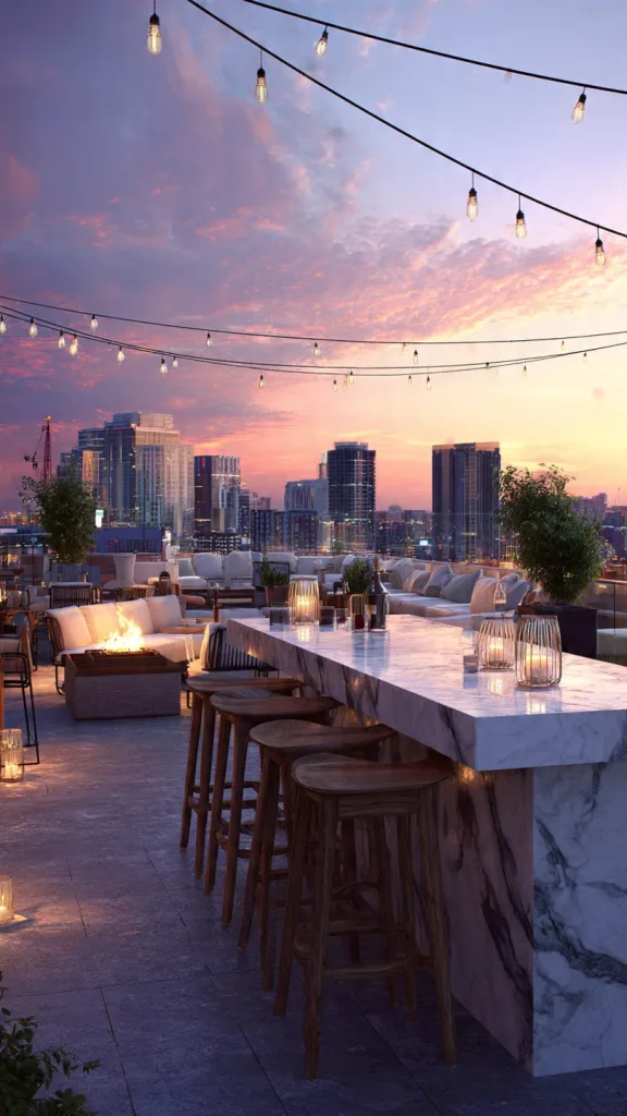 10 Creative Bar Ideas For Restaurant to Attract Customers 3 The Rooftop Bar Experience Bar