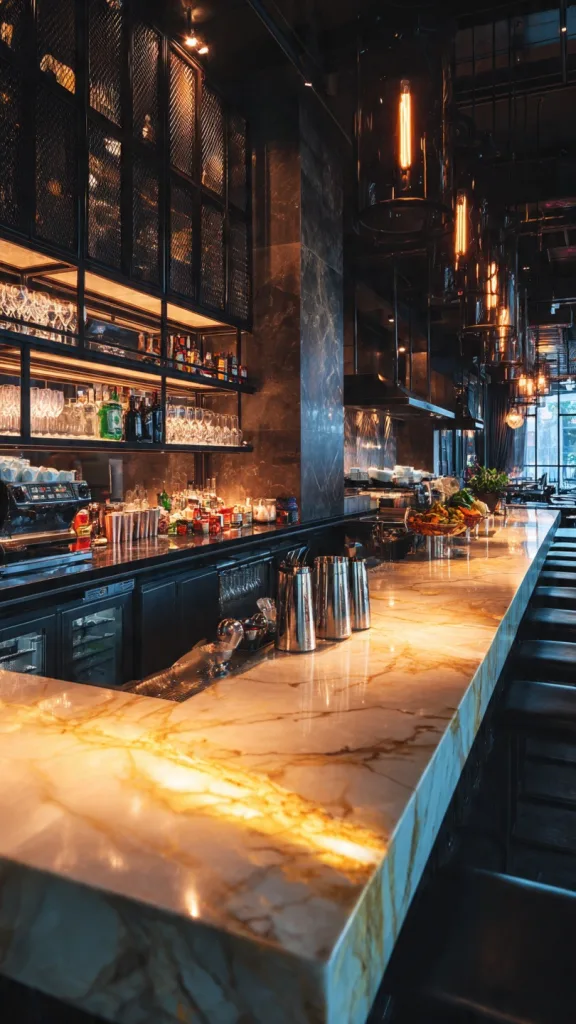 10 Creative Bar Ideas For Restaurant to Attract Customers 1 The Open Kitchen Cocktail Bar