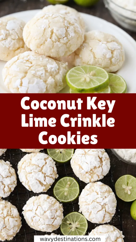 Coconut Key Lime Crinkle Cookies Recipe
