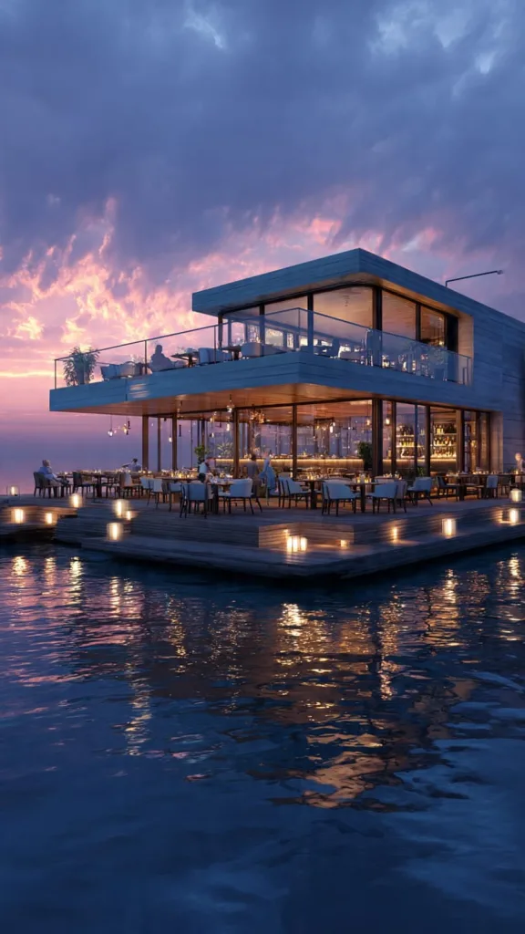 10 Unique Restaurants Exterior Ideas to Create Lasting Impressions 10 Floating Deck Restaurant Exterior