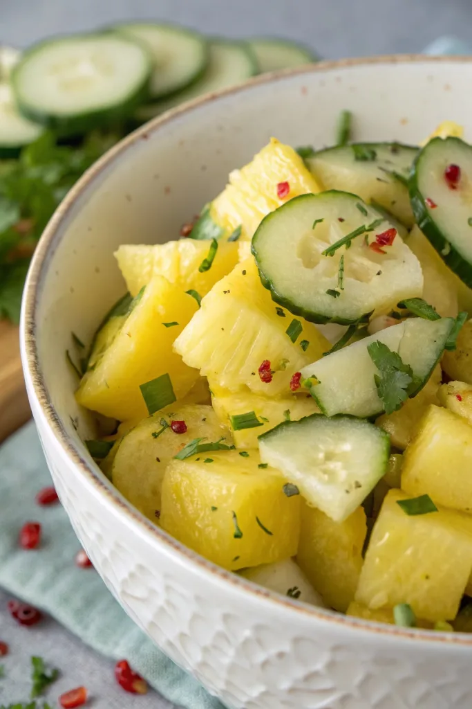 Pineapple Cucumber Salad Recipe 1 Pineapple Cucumber Salad