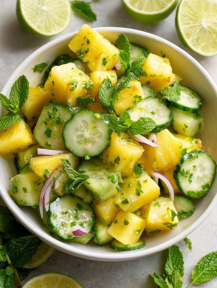 Pineapple Cucumber Salad Recipe 3 Pineapple Cucumber Salad