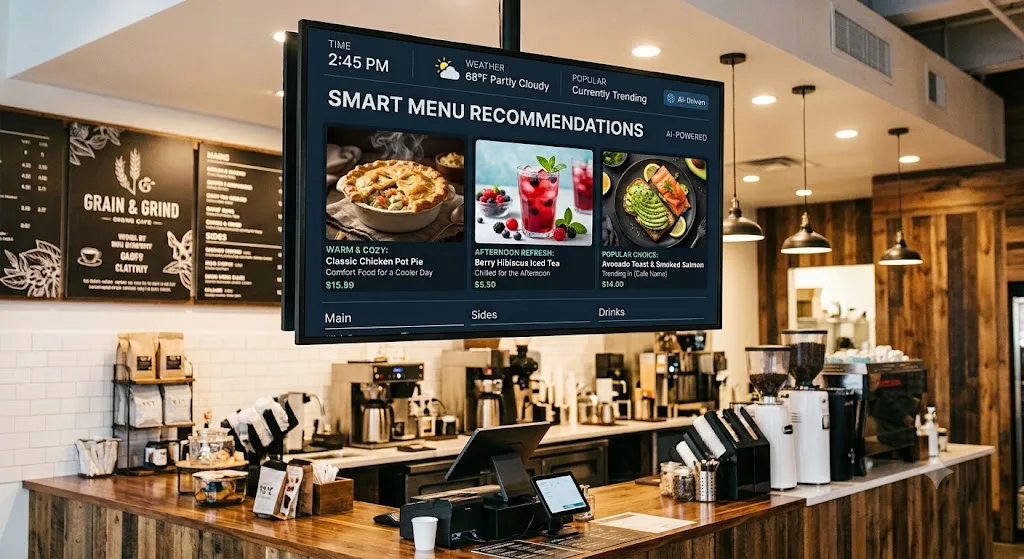 10 Digital Menu Boards Restaurants Improve Modern Dining Today 3 Smart AI-Powered Menu Recommendations