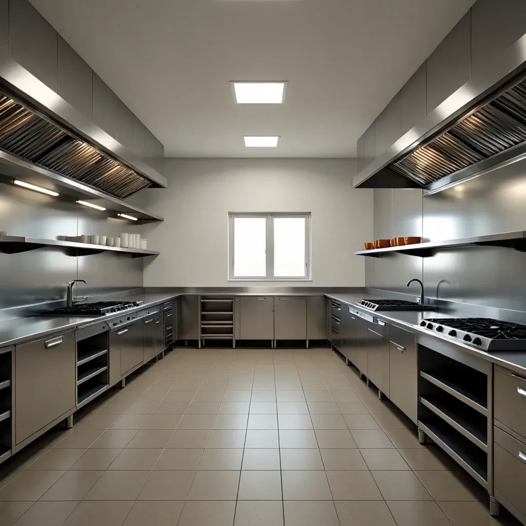 10 Commercial Kitchen Design Restaurants for Smart and Efficient Spaces 6 U-Shaped Kitchen for Maximum Efficiency