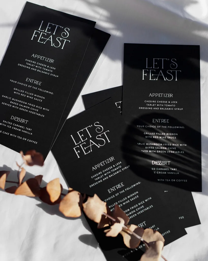 10 Best Carta de Menu Restaurants Design Ideas to Inspire 1 Minimalist Black and White Menu Design