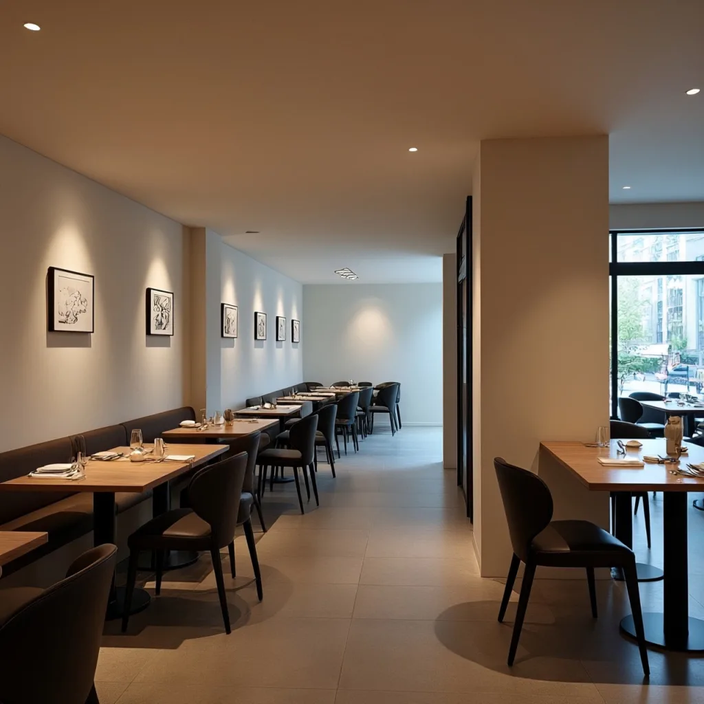 Modern Minimalist Restaurants Background