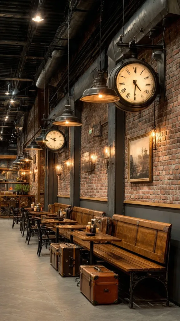 11 Restaurants Interior Ideas That Make Every Dining Space Stand Out 11 Vintage Train Station Theme