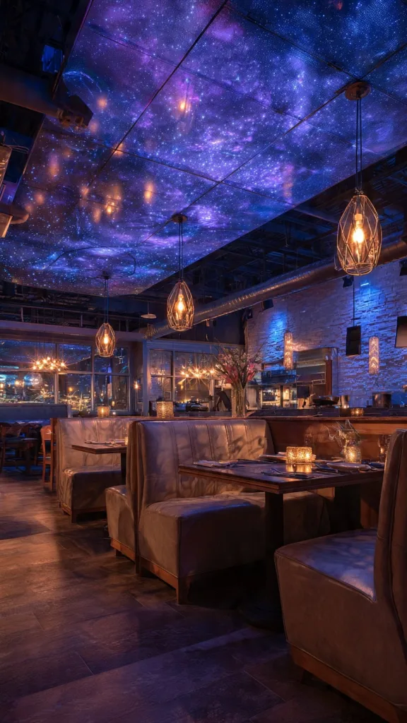 11 Restaurants Interior Ideas That Make Every Dining Space Stand Out 7 Celestial Galaxy Interior