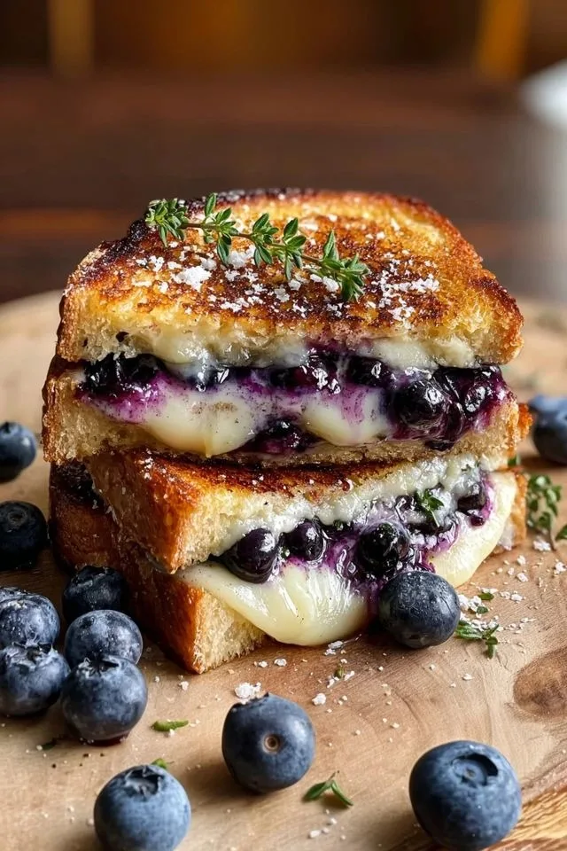 Blueberry Grilled Cheese Recipe 2 Blueberry Grilled Cheese