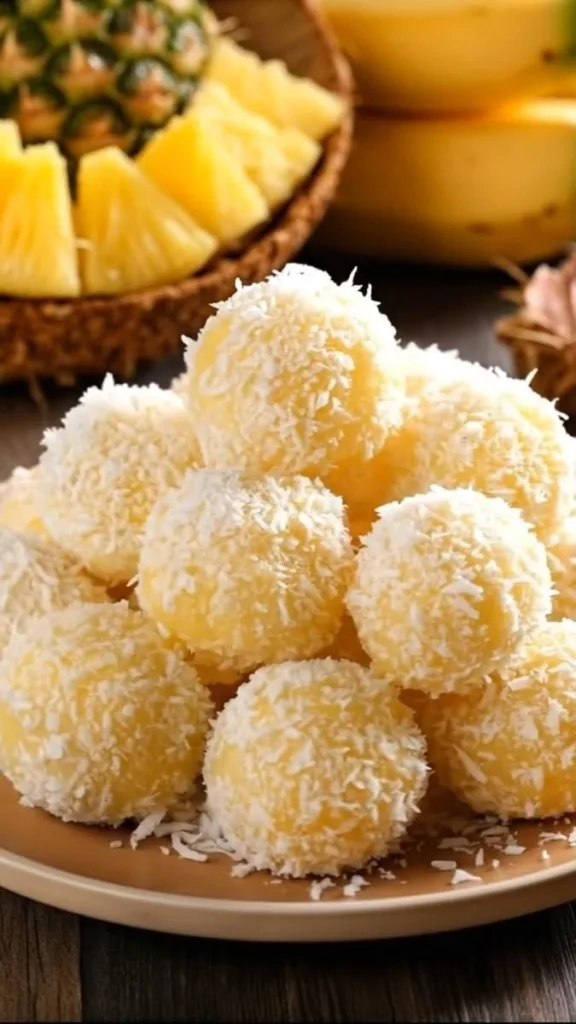 Pineapple Coconut Balls