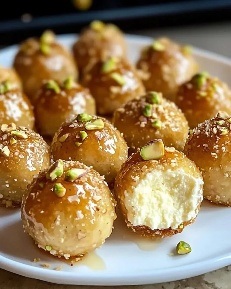 Ricotta Pistachio Honey Bites
