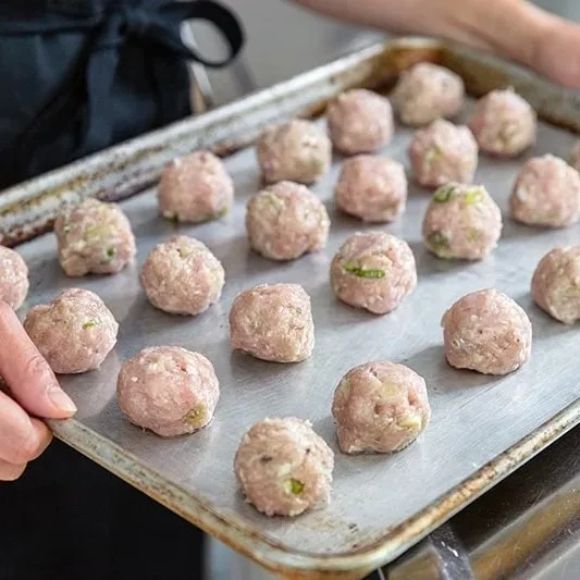 Tsukune Japanese Chicken Meatballs Recipe 3 Grill the Meatballs