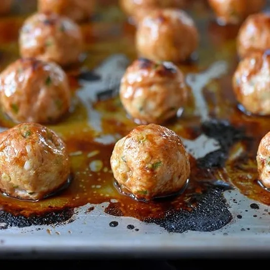Tsukune Japanese Chicken Meatballs Recipe 4 Glaze and Serve