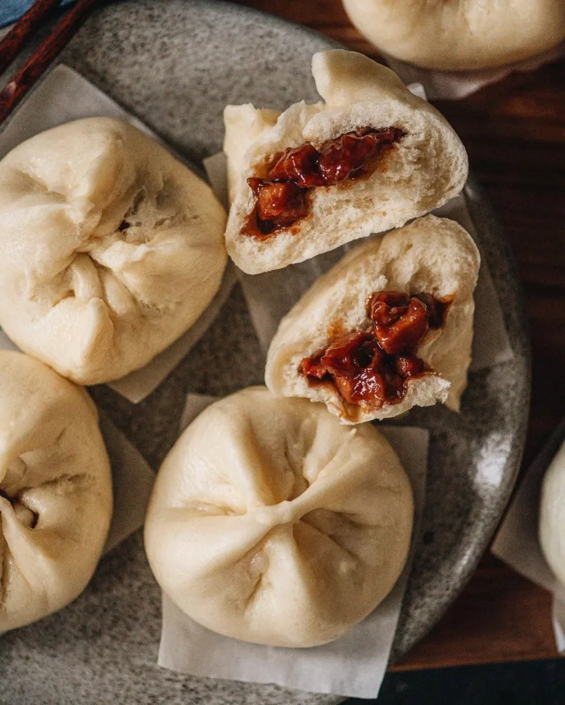 Chinese BBQ Pork Steamed Buns Recipe 2 Chinese BBQ Pork Steamed Buns