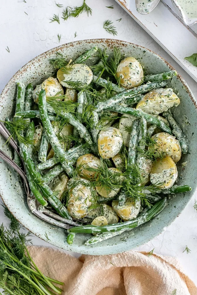 Creamy Green Bean Potato Salad Recipe 1 Creamy Green Bean Potato Salad Recipe