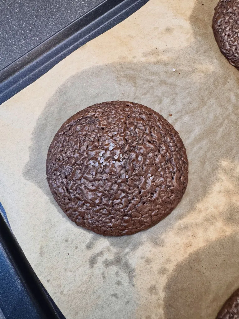 Salted Espresso Brownie Cookies