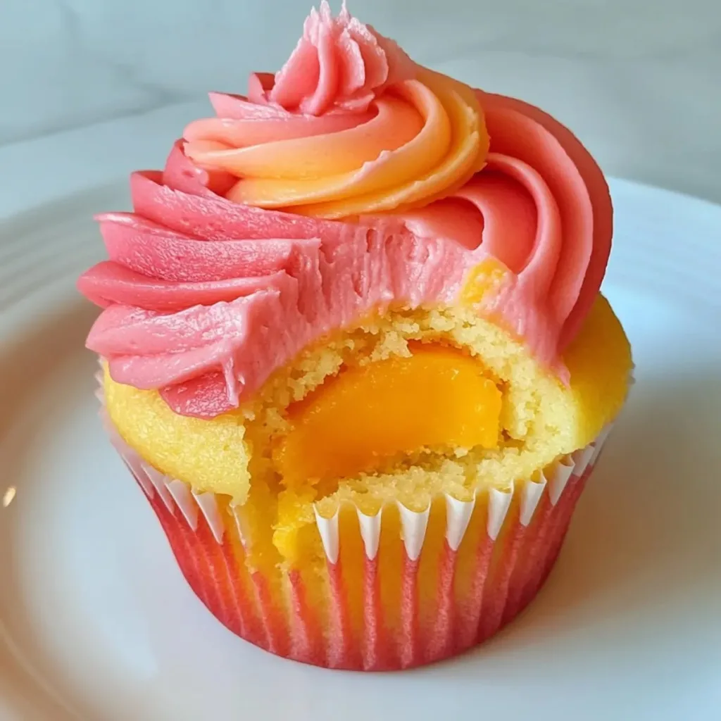 Mango Strawberry Sunset Cupcakes Recipe 1 Mango Strawberry Sunset Cupcakes
