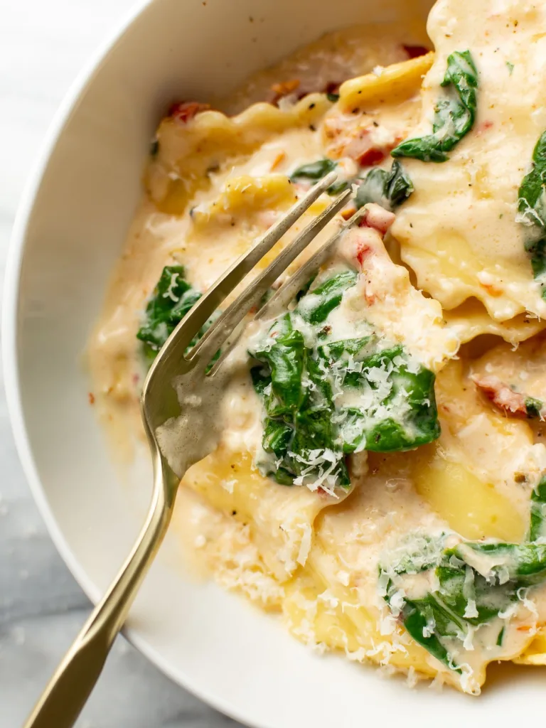Creamy Tuscan Ravioli Recipe 1 Creamy Tuscan Ravioli