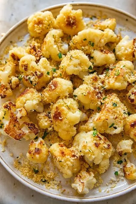 Garlic Butter Roasted Cauliflower