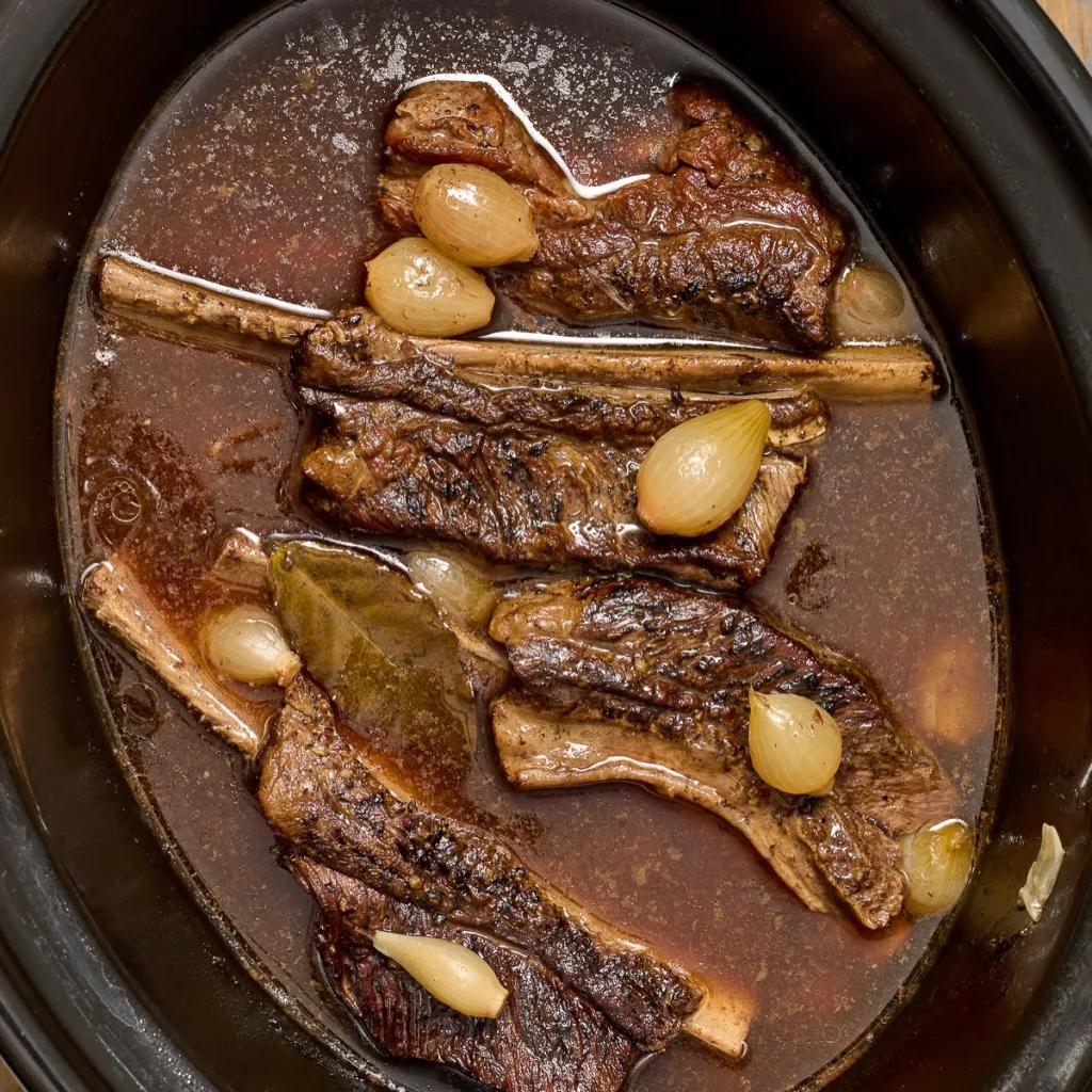 Beef Short Ribs with Mushroom Risotto Recipe 2 Beef Short Ribs with Mushroom Risotto