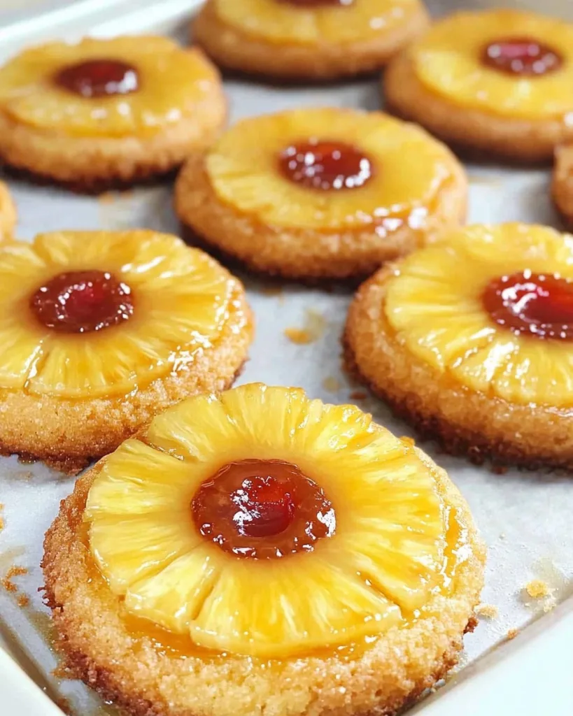 Pineapple Upside Down Sugar Cookies Recipe 2 Pineapple Upside Down Sugar Cookies