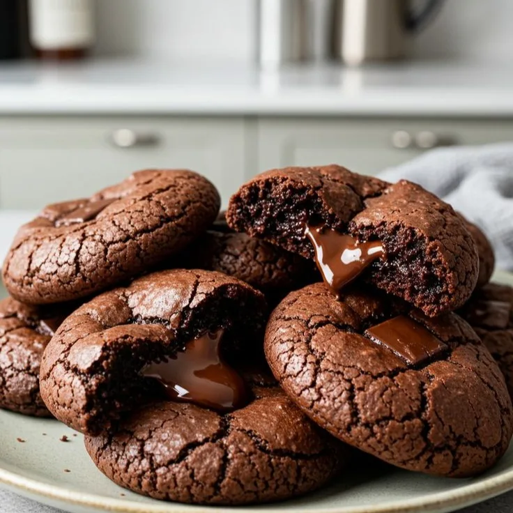 Chocolate Lava Brownie Cookies Recipe 3 Chocolate Lava Brownie Cookies Recipe