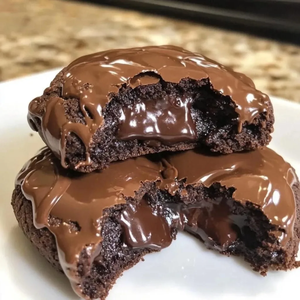Chocolate Lava Brownie Cookies Recipe 2 Chocolate Lava Brownie Cookies Recipe