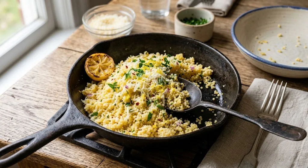 Zesty Lemon Parmesan Couscous Recipe 1 Zesty Lemon Parmesan Couscous