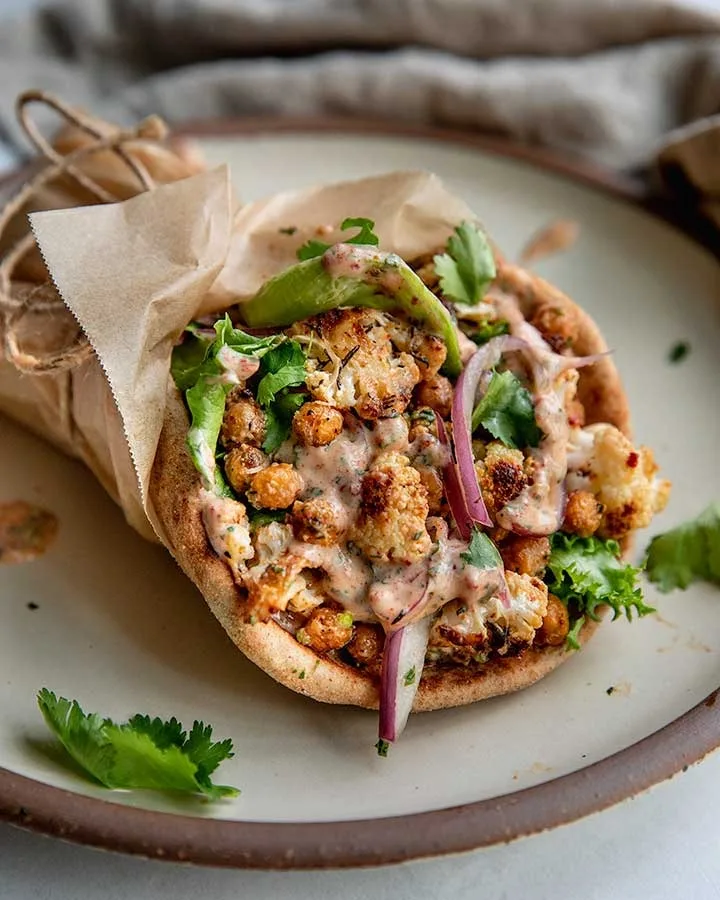 Chili Lime Chickpea Cauliflower Wrap Recipe 1 Chili Lime Chickpea Cauliflower Wrap