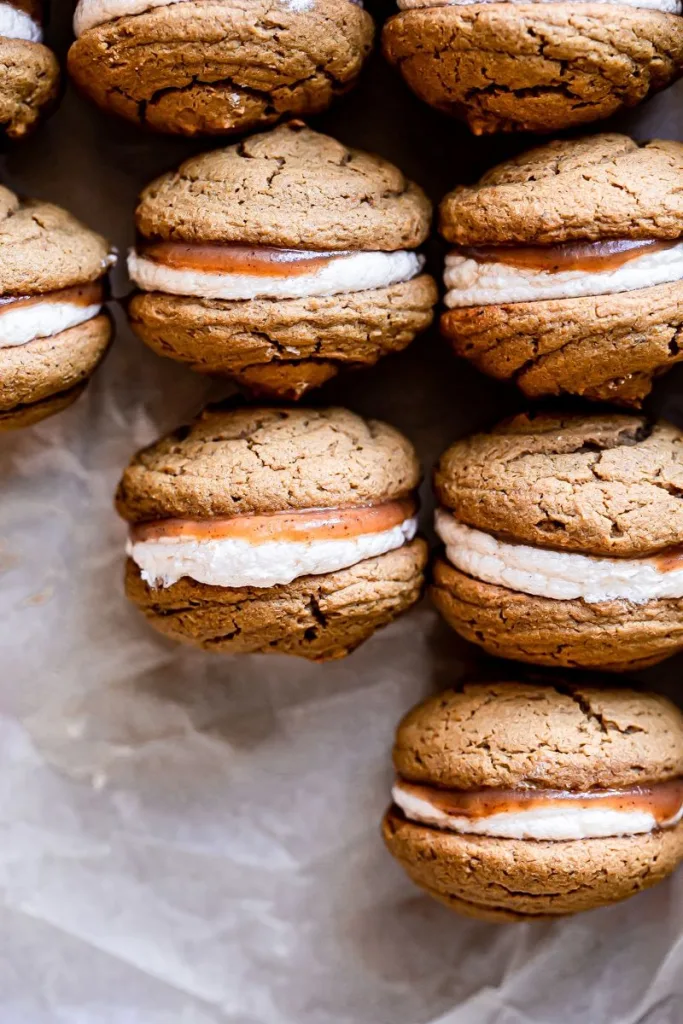 Apple Cider Whoopie Pie Cookies with Caramel