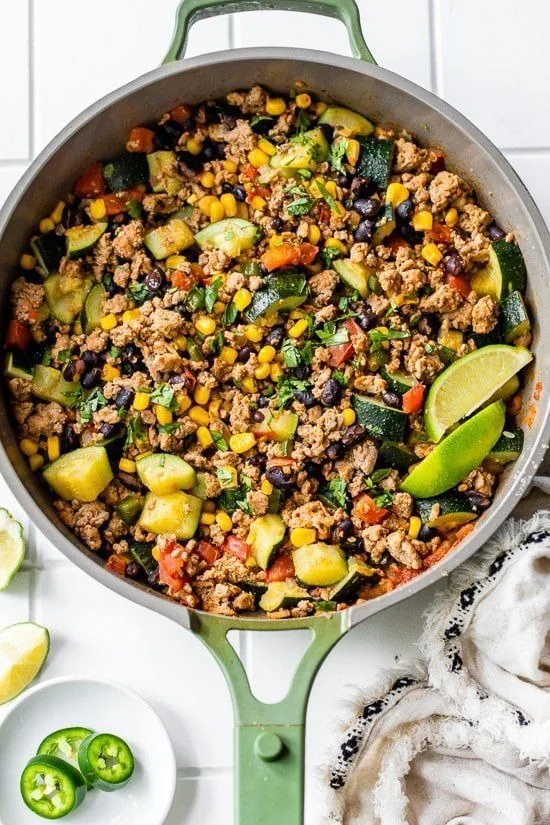 Ground Turkey and Zucchini Skillet Recipe 2 Ground Turkey and Zucchini Skillet