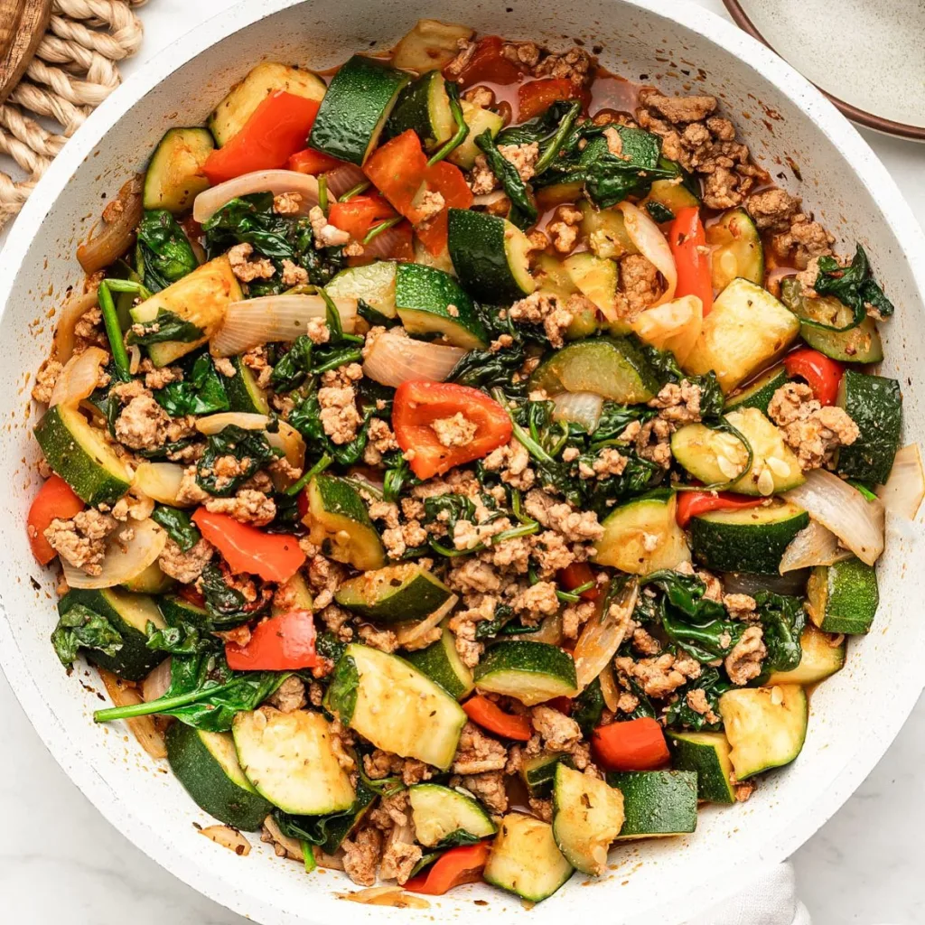 Ground Turkey and Zucchini Skillet Recipe 3 Ground Turkey and Zucchini Skillet