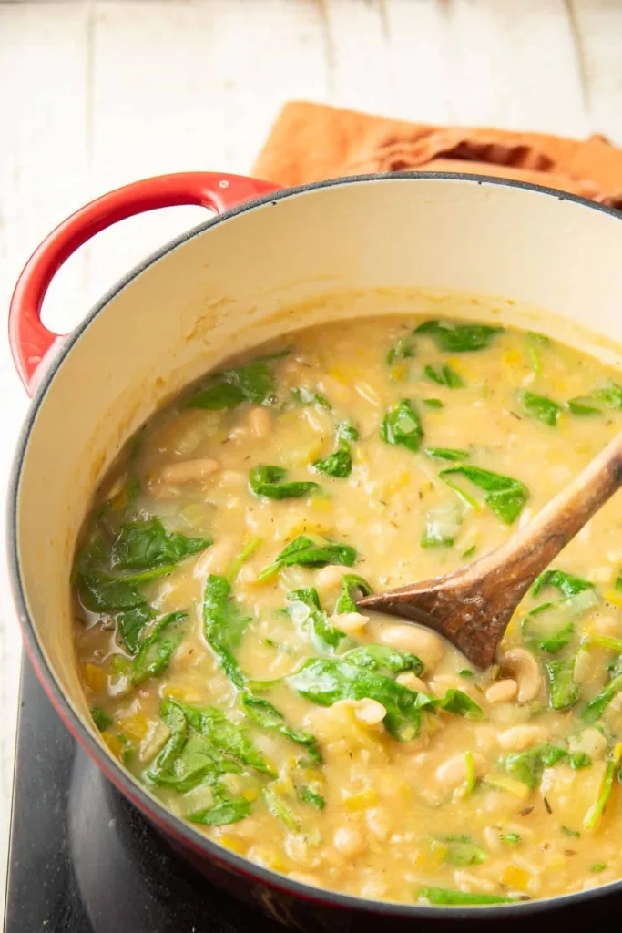 Lemony White Bean Leek Soup Recipe 2 Lemony White Bean Leek Soup