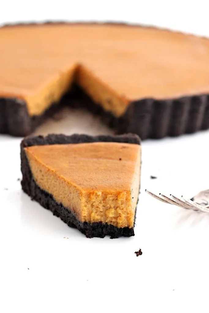 Dark Chocolate Pumpkin Tart