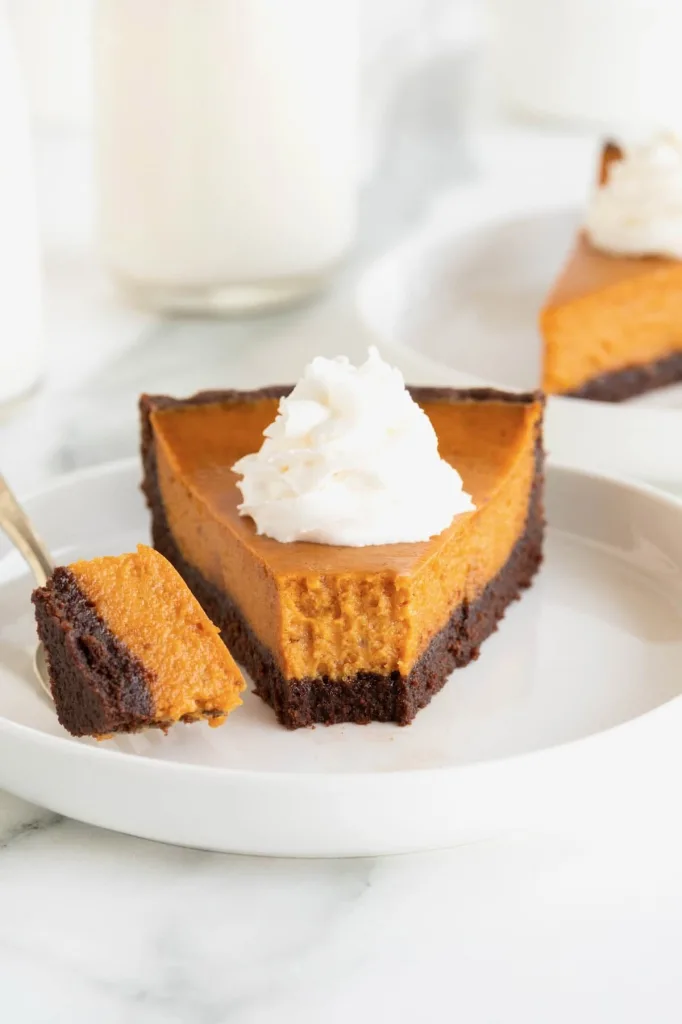 Dark Chocolate Pumpkin Tart