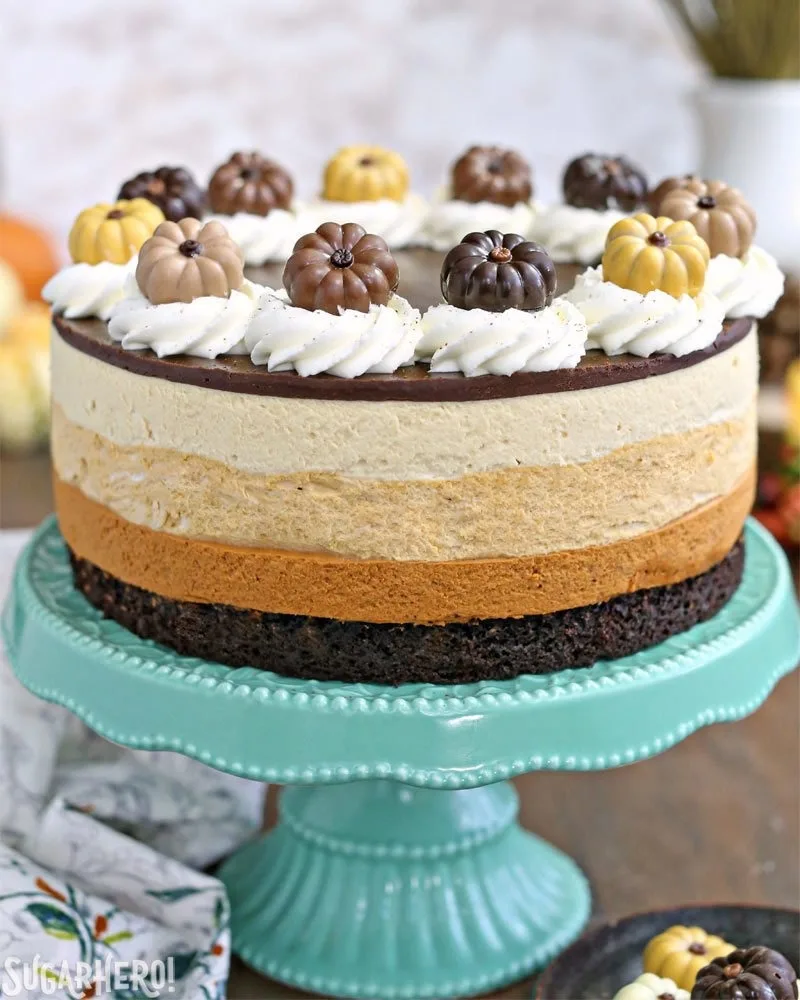 Pumpkin Chocolate Mousse Cake